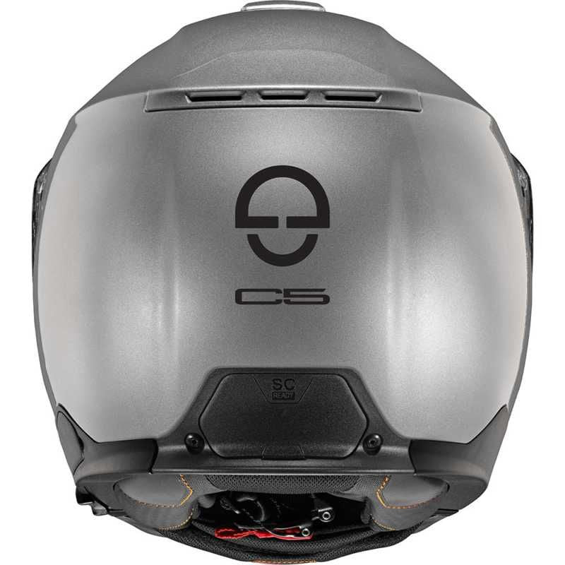 Schuberth C5 Gloss Silver Modular Flip Front Motorcycle Helmet - New for 2023/2024 - Averys Motorcycles