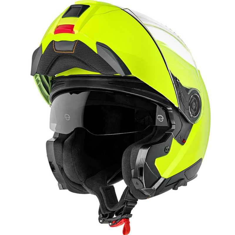 Schuberth C5 Flouro Yellow Modular Flip Front Motorcycle Helmet - New for 2023/2024 - Averys Motorcycles