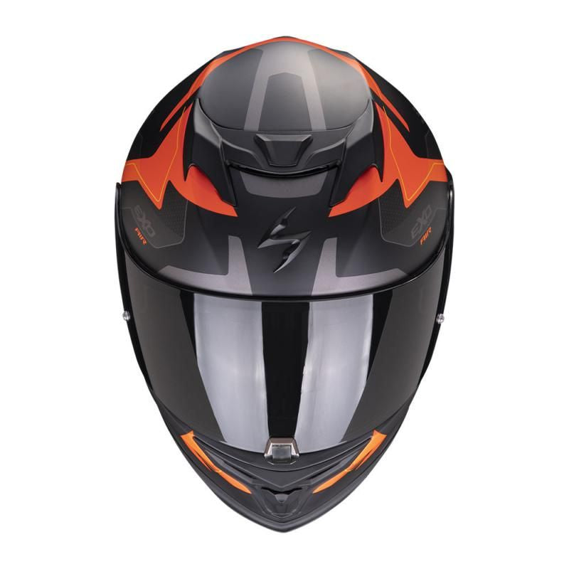 Scorpion Exo 520 Evo Elan Orange Motorcycle Helmet - New for 2023/2024 - Averys Motorcycles