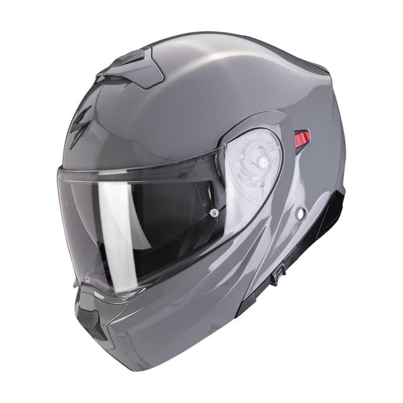 Scorpion Exo 930 Evo Cement Grey Modular Flip Front Motorcycle Helmet - New for 2023/2024 - Averys Motorcycles