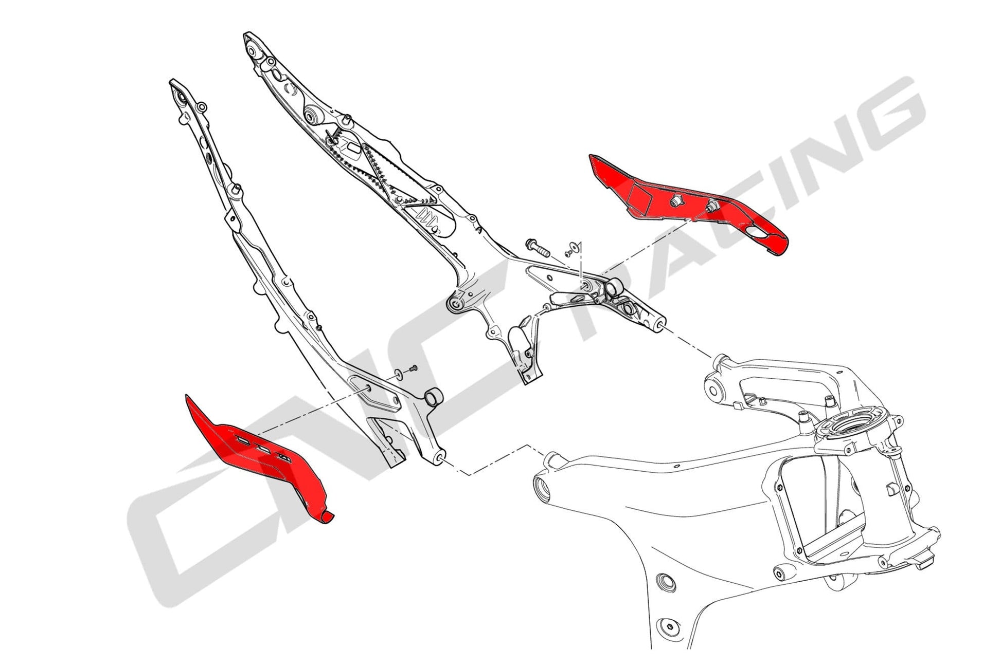 Panigale V4 - Subframe Covers - Averys Motorcycles